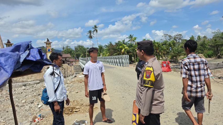 Gelar Operasi Pekat Toba 2026, Polsek Sibabangun Amankan Pelaku Pungli di Jembatan Anggoli