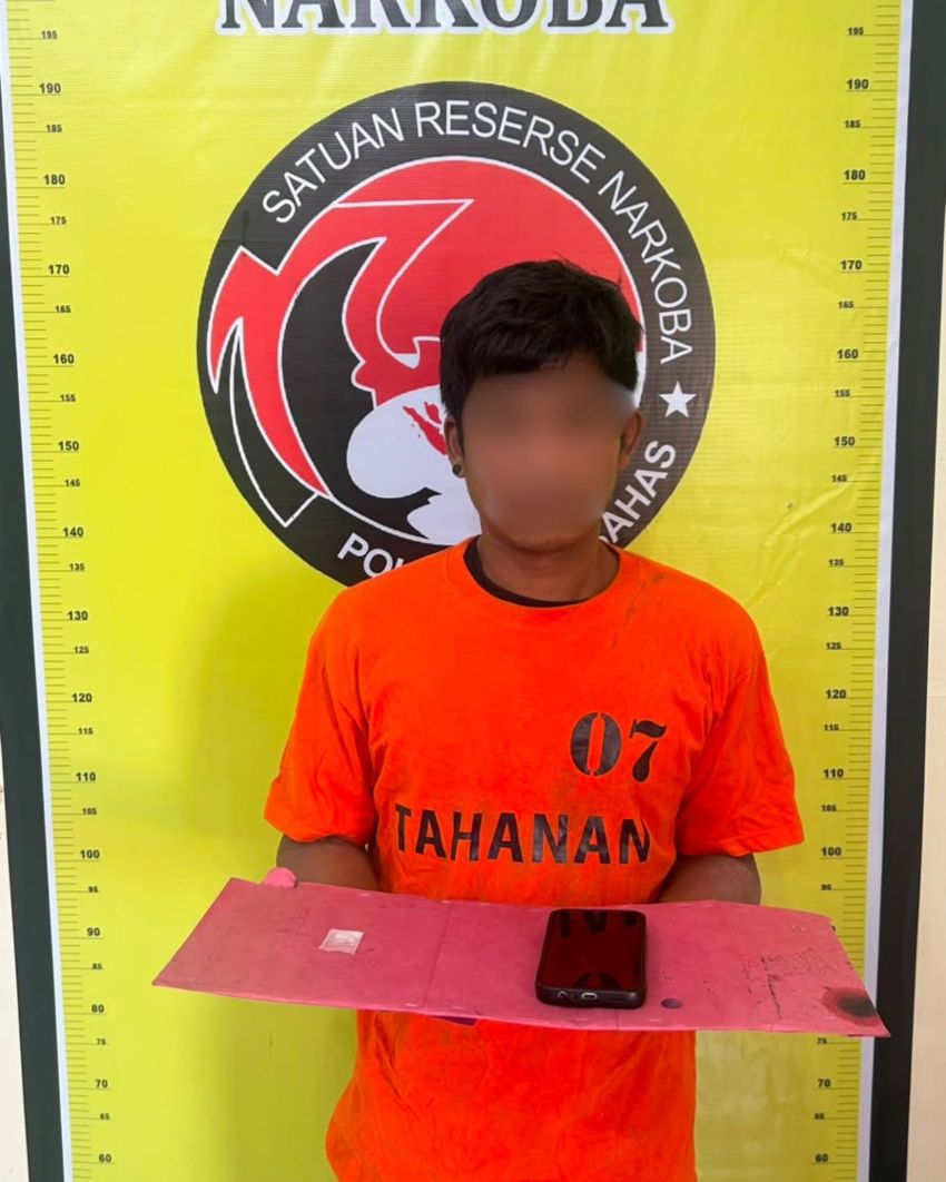 Duh! Sabu di Saku Celana, Sopir Angkot Ditangkap Satresnarkoba Polres Humbahas