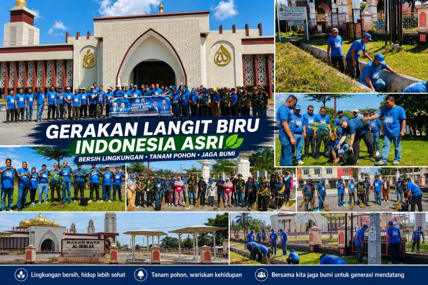 Sambut HUT ke-25 Partai Demokrat, DPC Labuhanbatu Gelar Aksi Sosial Lingkungan dan Pesta Rakyat