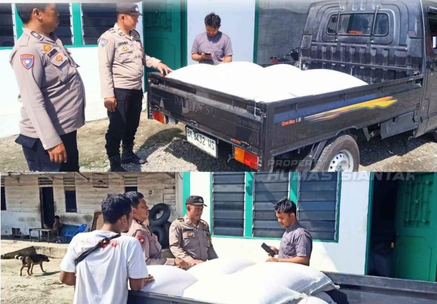 Bhabinkamtibmas Polsek Siantar Martoba Dampingi Penjualan Hasil Panen Jagung ke Bulog