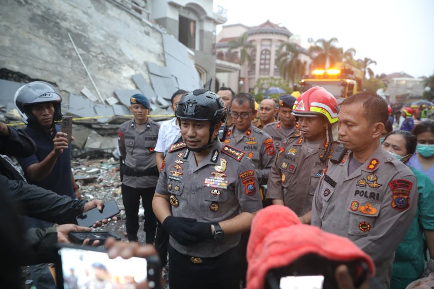 Ledakan Dahsyat di Grand Polonia Medan, Kapolrestabes: Diduga Kebocoran Pipa Gas Tanam