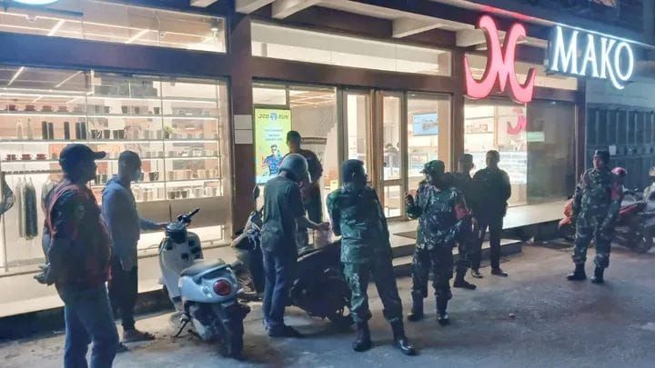 Patroli Malam Koramil Bangun dan Pemuda Pancasila, Wujudkan Kecamatan Siantar Aman Kondusif
