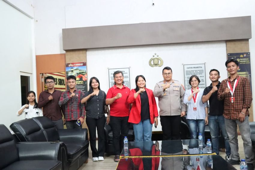 Kapolres Sibolga AKBP Eddy Inganta Terima Audiensi Gerakan Mahasiswa Nasional Indonesia
