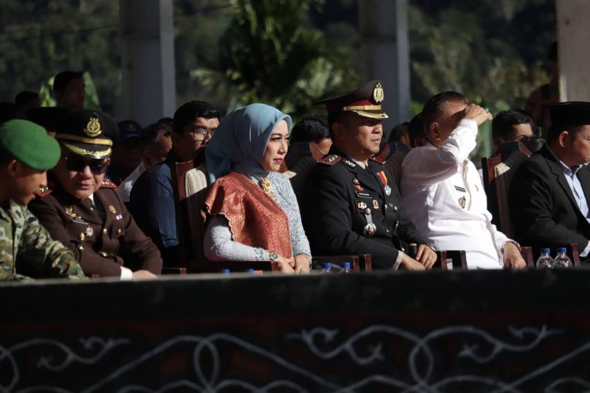 Kapolres Pakpak Bharat, AKBP Muhammad Agustiawan Baca Pidato Presiden Prabowo