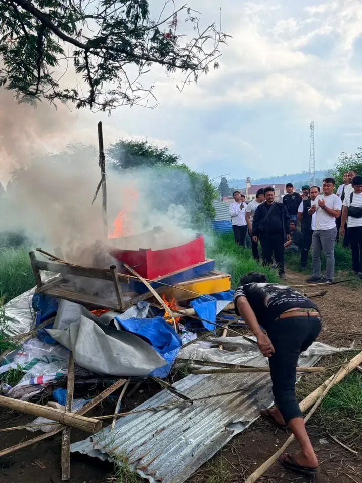 Barak Diduga Tempat Konsumsi Sabu yang Viral di Medsos Digerebek, Satresnarkoba Polres Karo Bakar Lokasi