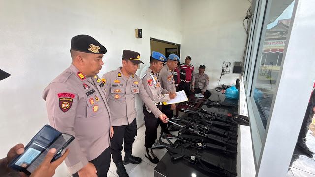 Antisipasi Pelanggaran, Sipropam Polres Tanjung Balai Cek Senpi