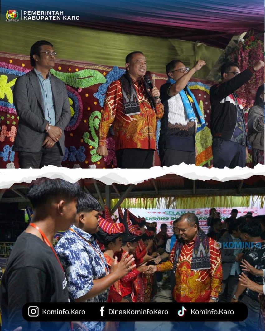 Bupati Karo dan Wakilnya Hadiri Kerja Tahun di Desa Suka Mbayak dan Desa Suka Sipilihen