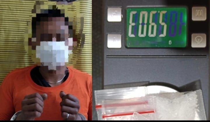 Sat Narkoba Binjai Tangkap Pengedar Narkoba di sebuah Gubuk.