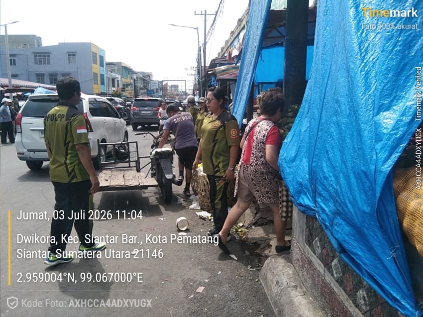 Satpol PP Pematangsiantar Patroli Rutin Jaga Ketertiban Umum dan Ketenteraman Masyarakat