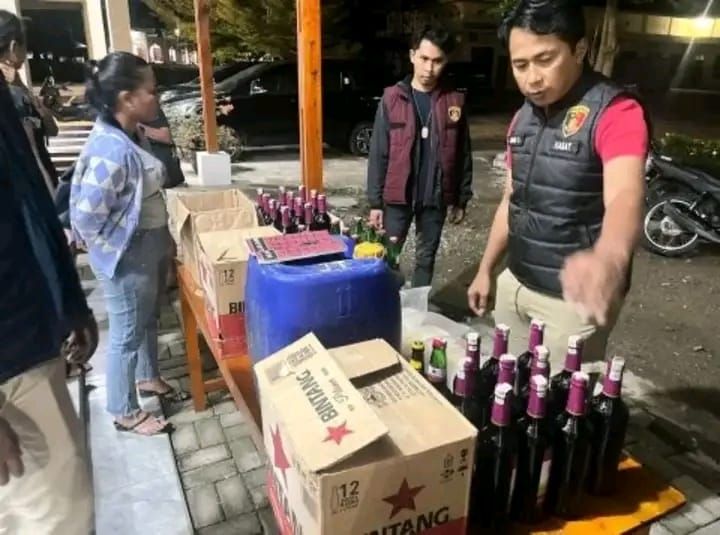 Operasi Patuh Toba 2026, Polres Palas Sita Puluhan Botol Miras dari Sejumlah THM