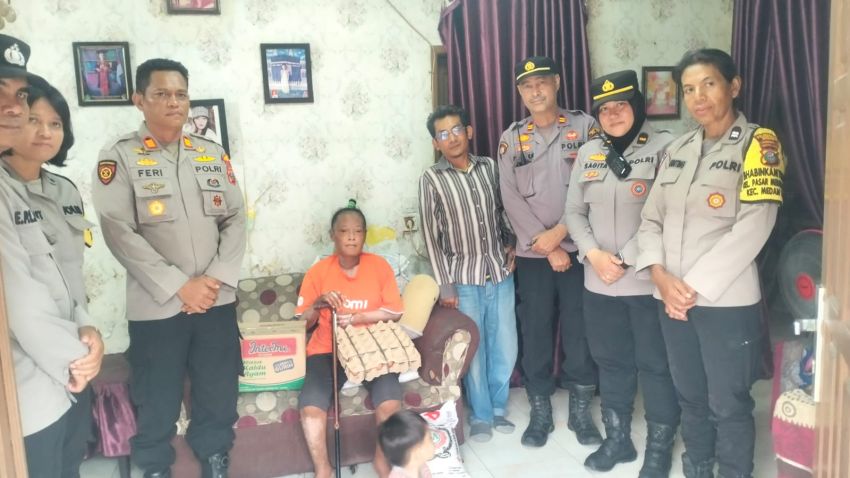 Polsek Medan Kota Gelar Bakti Sosial untuk Warga Ekonomi Kurang Mampu