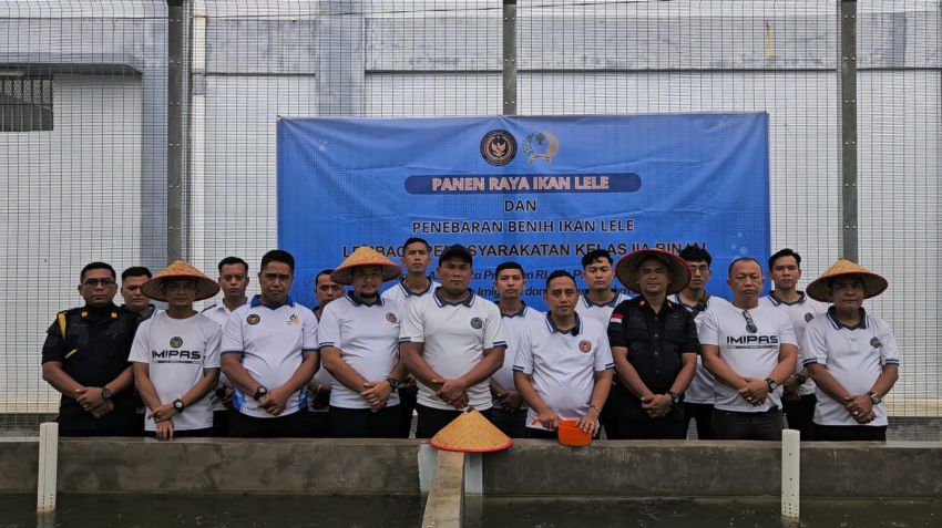 LP Kelas IIA Binjai Panen Raya Ikan Lele, Langkah Nyata Menuju Ketahanan Pangan