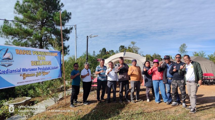 Saksi Menara Pandang Tarutung Lahirnya KaWaN, Pemersatu Insan Pers Tapanuli Utara