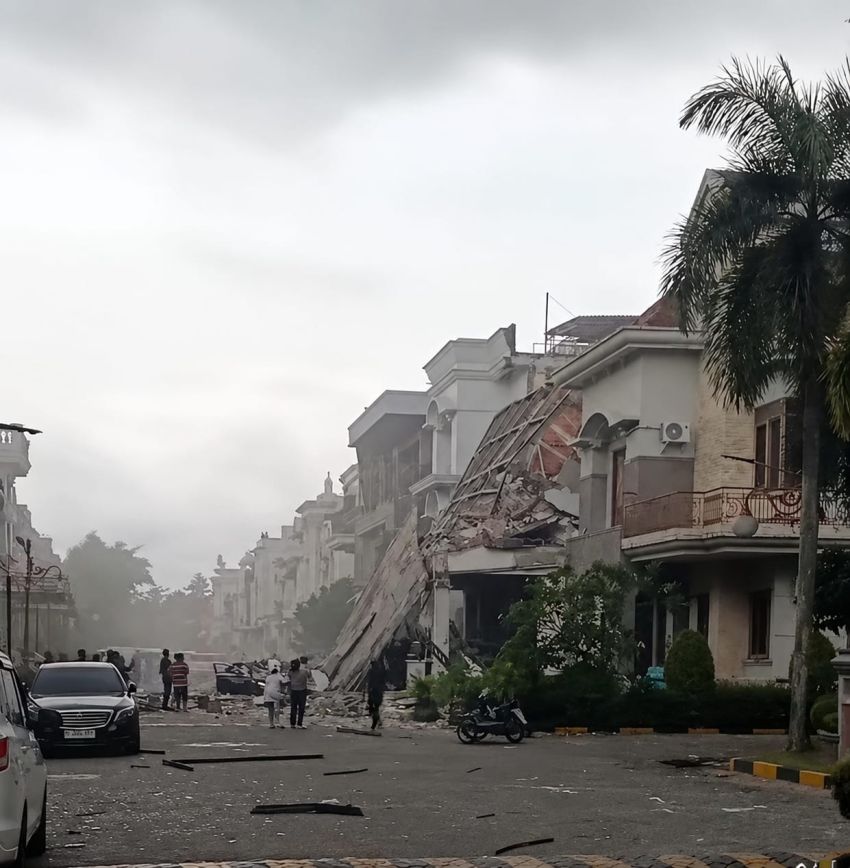 Ledakan Terjadi di Perumahan Grand Polonia Medan, 5 Rumah Rusak