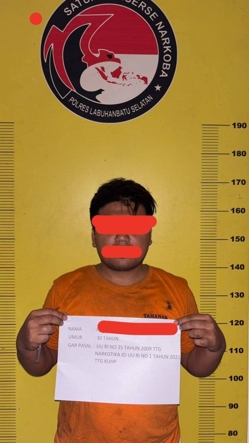 Satresnarkoba Polres Labusel Ringkus Pengedar Sabu di Bis II Kampung Rakyat, Barbut 3,41 Gram