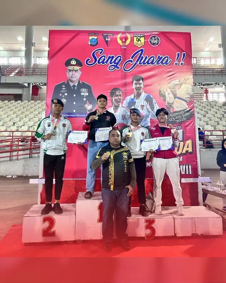 Karate Brimob Sumut Tunjukkan Mental Juara di Kejurda INKANAS, 4 Medali Dibawa Pulang