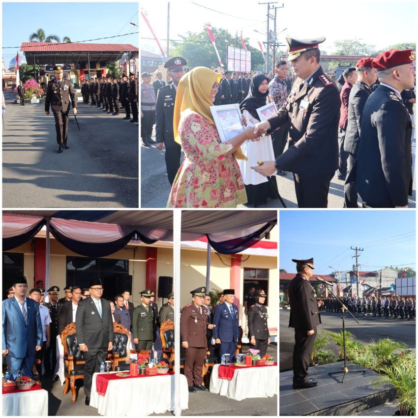 Polresta Deli Serdang Gelar Upacara Peringatan Hari Bhayangkara Ke-80, Teguhkan Komitmen Polri untuk Masyarakat