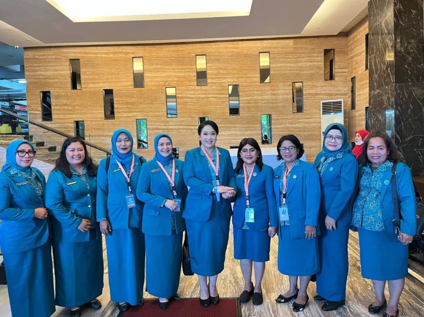 Ny Liswati Wesly Silalahi Hadiri Syukuran Dekranas ke-46 dan HKG PKK ke-54 di Sulawesi Selatan