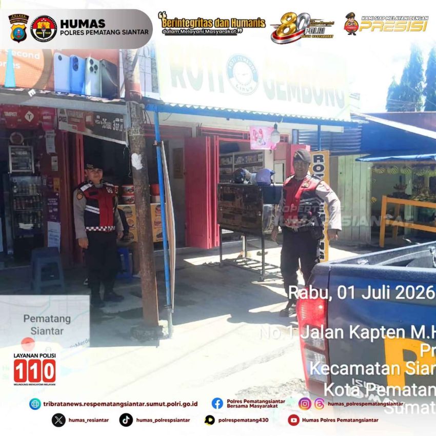 Sat Samapta Polres Pematangsiantar Patroli R4