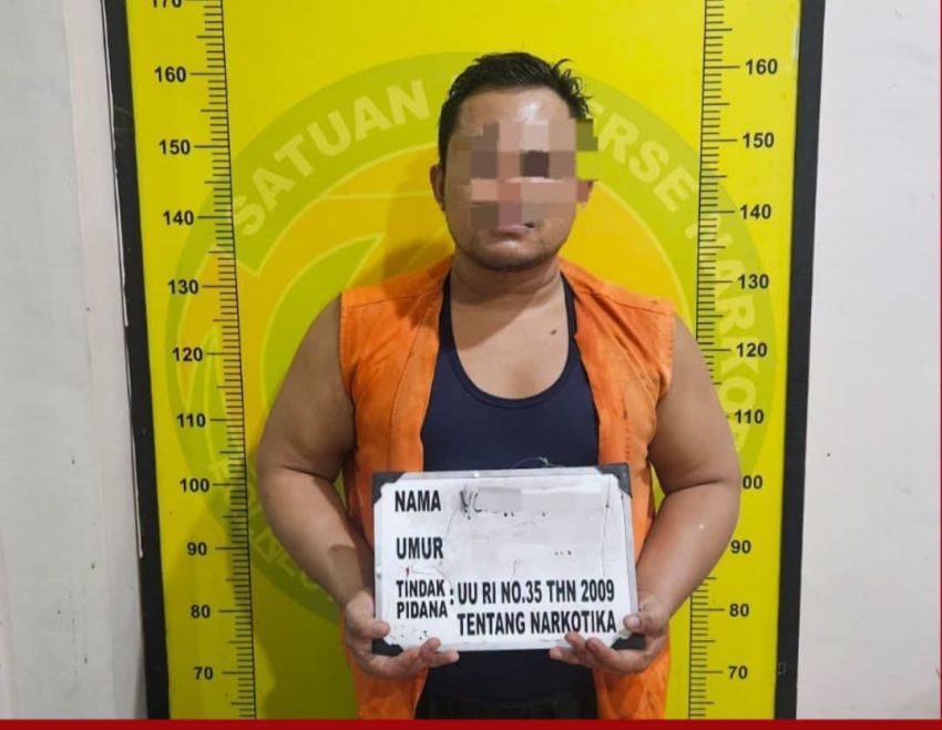 Satuan Reserse Narkoba Polresta Deli Serdang Tangkap Pria Diduga Pengedar Sabu
