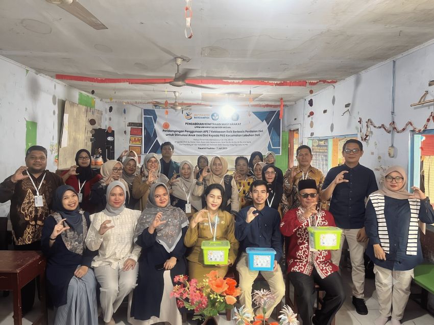 LPPM UNIMED Latih Guru PAUD Labuhan Deli Terapkan APE 7 Kebiasaan Baik