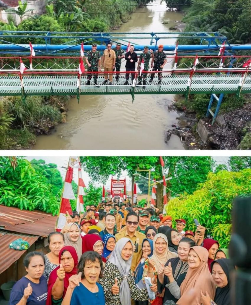 Jembatan Perintis Garuda Resmi Difungsikan, Permudah Akses Warga Medan Polonia
