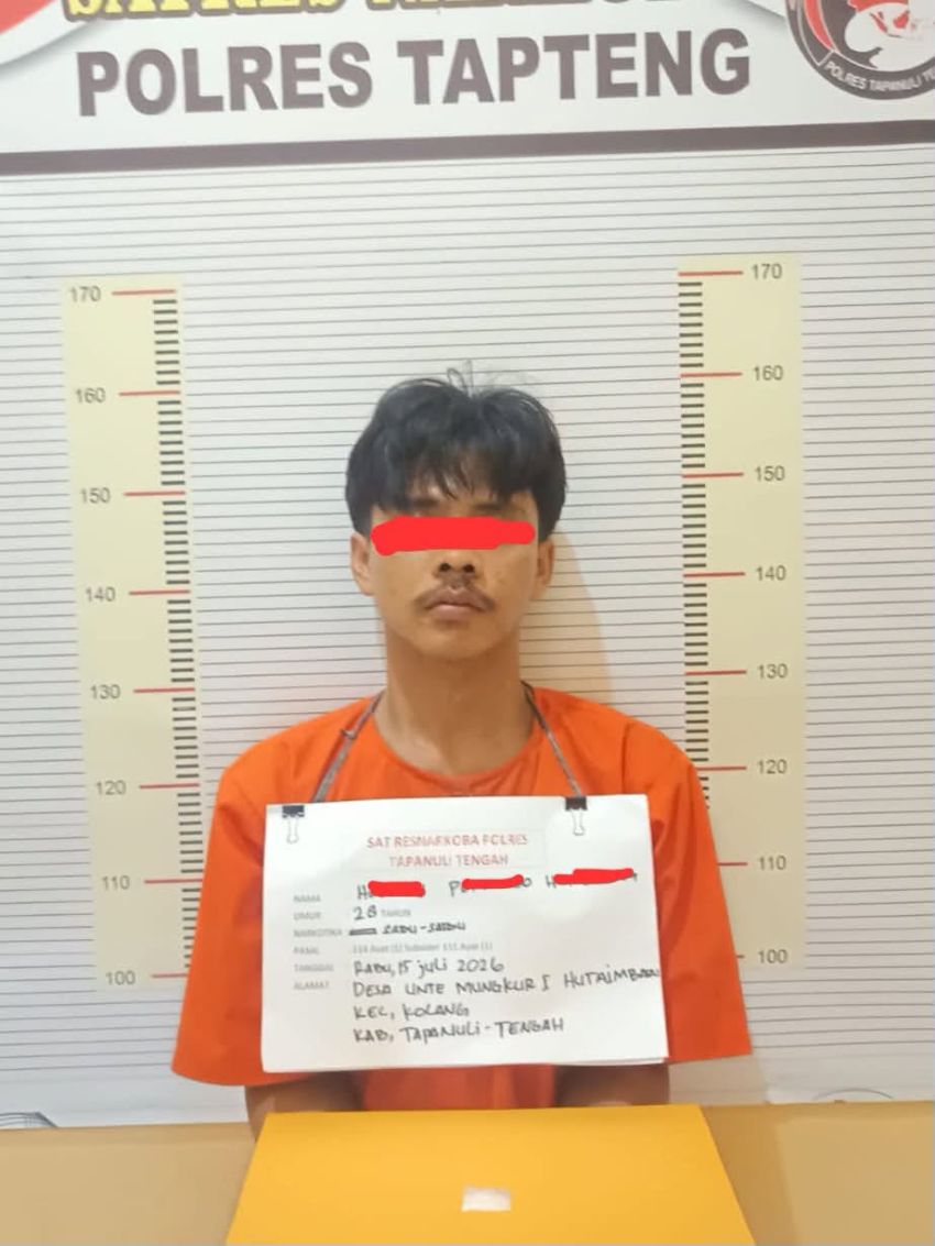 Polres Tapanuli Tengah Amankan Pengedar Sabu di Kolang, Satu Orang Masih Buron