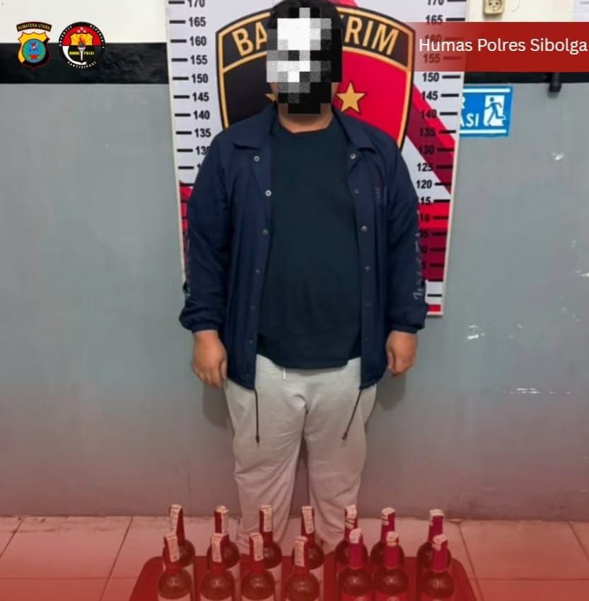 Satuan Reserse Kriminal Polres Sibolga Amankan Penjual Miras Ilegal