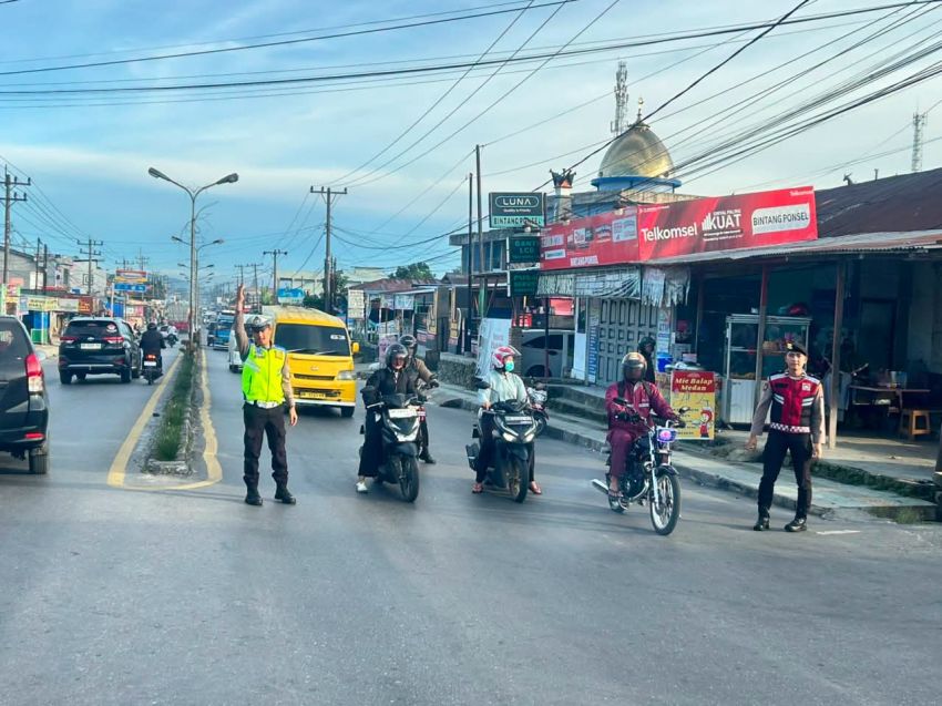 Strong Point Polres Dairi, Wujudkan Kelancaran Lalin dan Keselamatan Warga