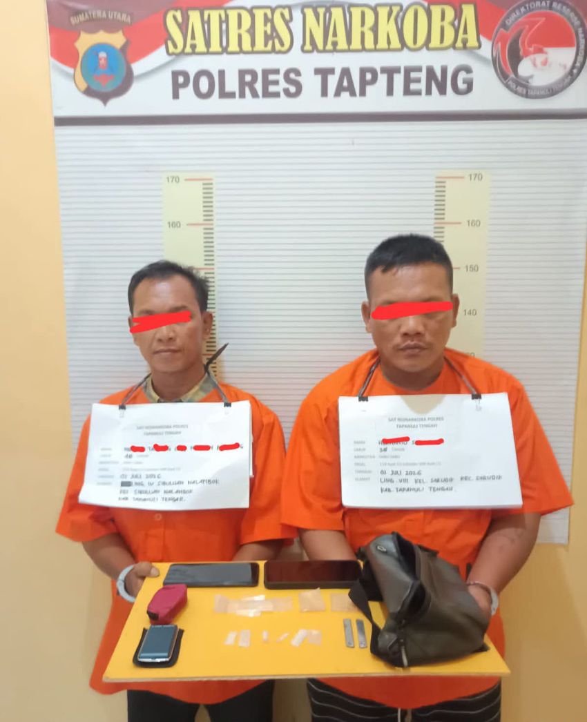2 Pengedar Sabu di Tapanuli Tengah Ditangkap Polisi, 1 Diciduk di Simpang BKKBN