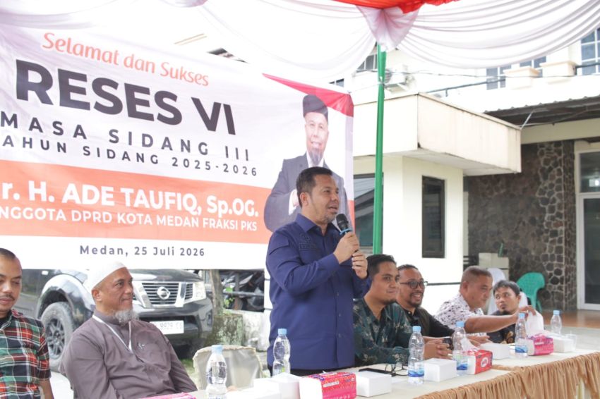 Reses VI Anggota DPRD Kota Medan dr Ade Taufiq Dihujani Aspirasi Warga