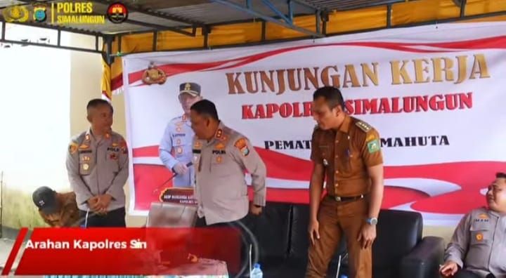 Kapolres Simalungun AKBP Marganda Aritonang Kunker ke Polsek Pematang Silimahuta