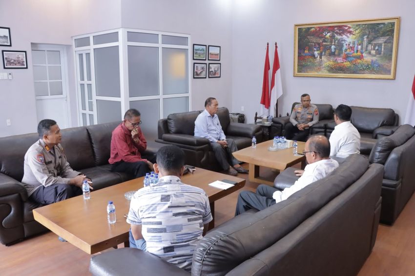 Kapolres Asahan Terima Silaturahmi Panitia Pentasbishan Calon Pendeta HKBP dan Pimpinan Jemaat HKBP Kisaran Kota