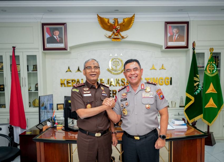 Perkuat Sinergi Penegakan Hukum, Kapolda Sumut Silaturahmi ke Kejati Sumut
