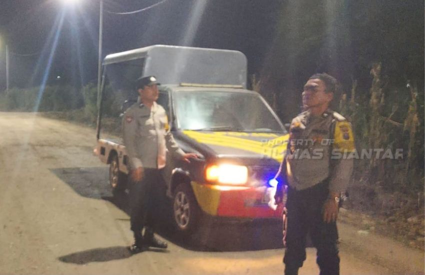 Polsek Siantar Marihat Laksanakan Patroli Antisipasi Guantibmas