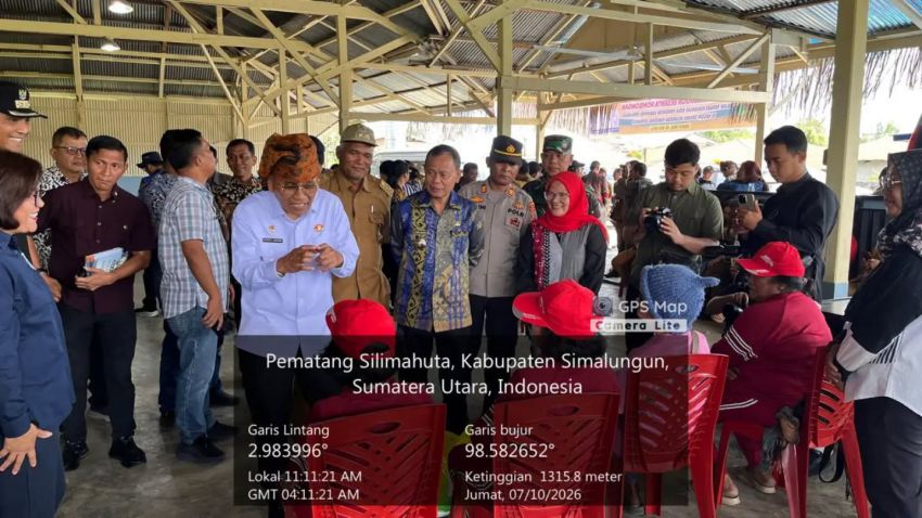 Danramil Saribudolok Dampingi Kunjungan Kerja Bupati Simalungun di Nagori Siboras