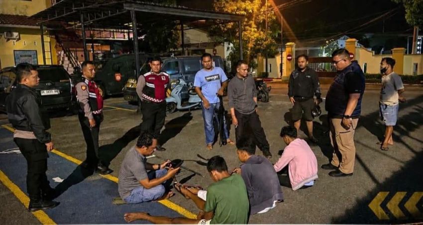 Tim Sergap dan Patroli Khusus Polres Asahan Ciduk 3 Remaja Diduga Anggota Geng Motor Bersajam