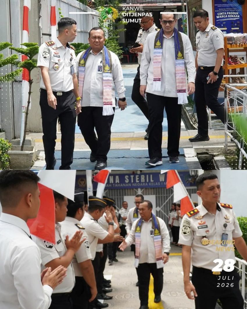 Staf Ahli dan Staf Khusus Ditjenpas Periksa Fasilitas Rutan Kelas I Medan