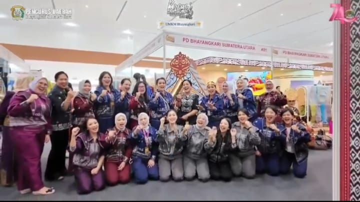 Bazar Kreasi Bhayangkari Nusantara 2026 Masih Berlangsung di JICC, Stand Sumatera Utara Sajikan Kuliner Khas dan Kreasi UMKM
