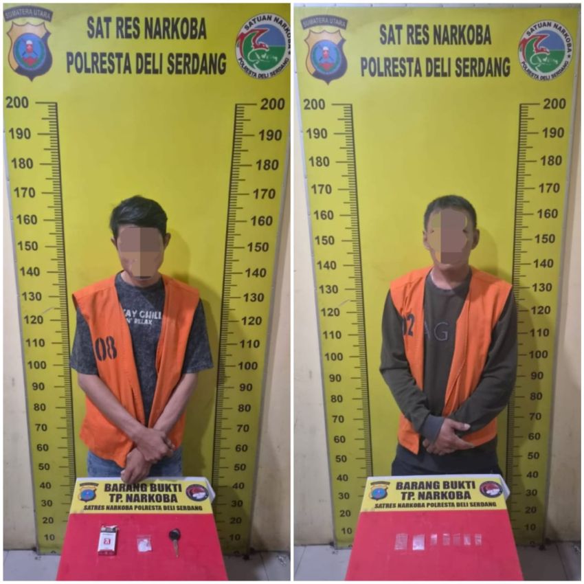 Sat Narkoba Polresta Deli Serdang Tangkap 2 Pemilik Sabu