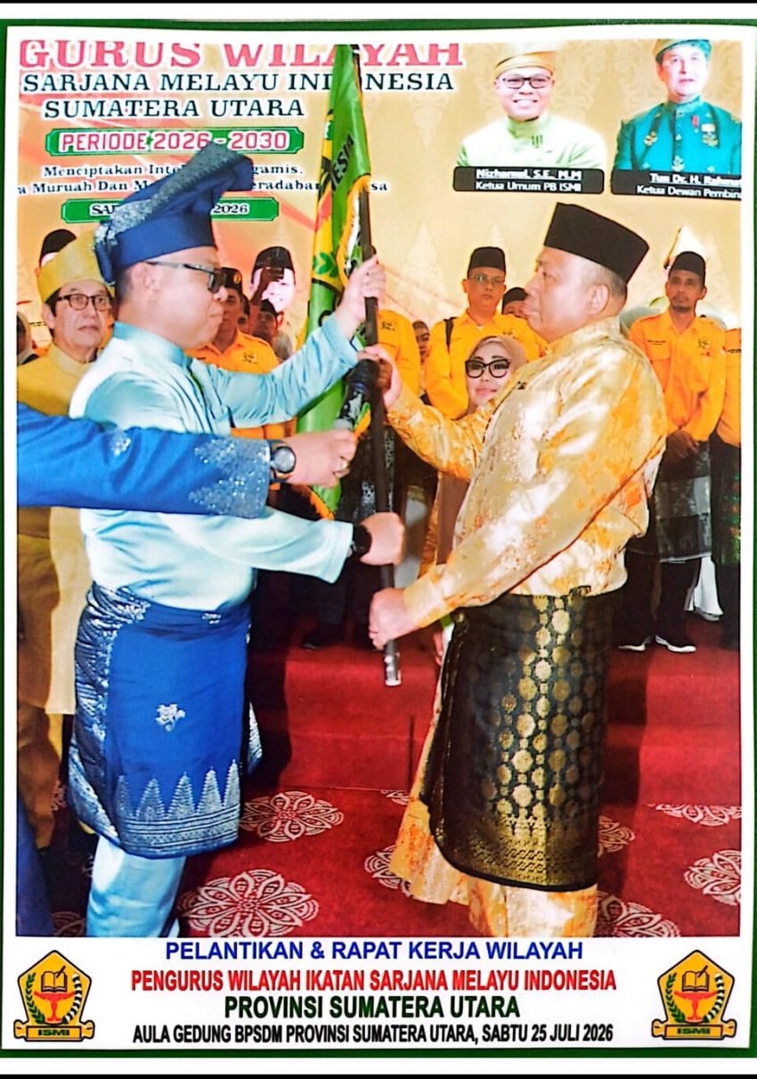 Pelantikan PW ISMI Sumut Meriah, Nispul Khoiri Katakan ISMI Adalah Pusat Pemikiran Melayu