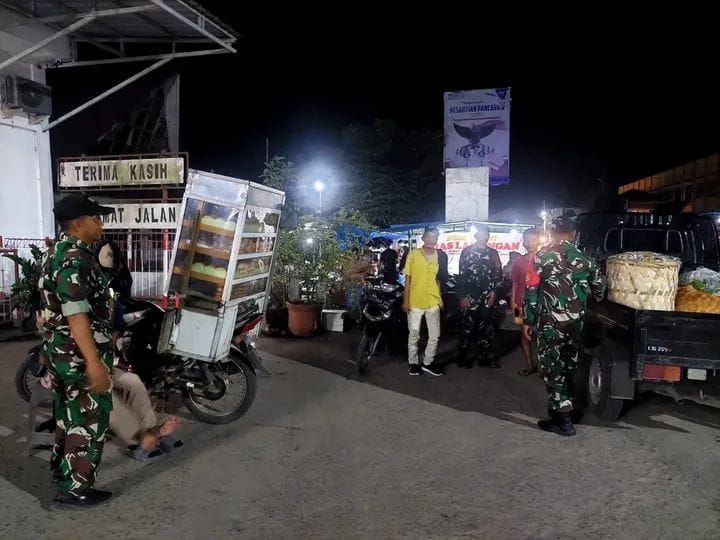 Koramil 05/Serbelawan Gelar Patroli Bersama Binkom