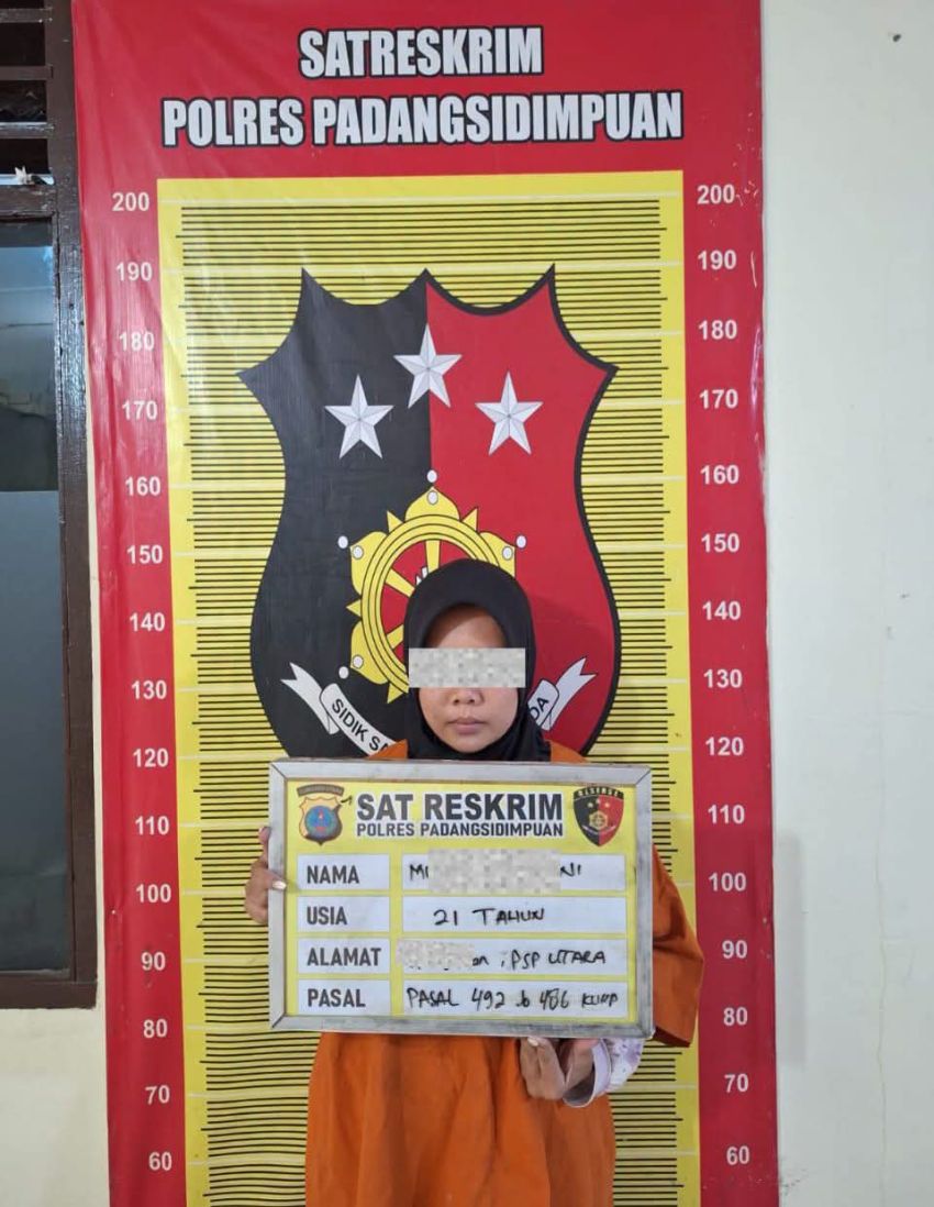 Investasi Bodong, Wanita Muda Ditangkap Polisi di Padangsidimpuan
