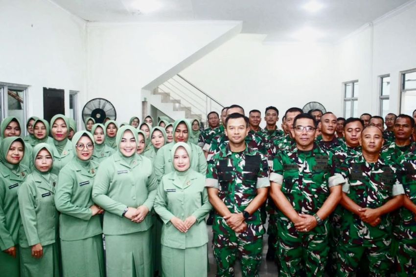 Dandim 0201/Medan Letkol Arm Delli Yudha Adi Nurcahyo Kunker ke Koramil 0201-10/MM