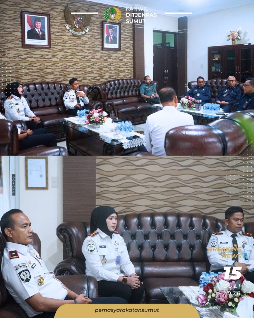 Kakanwil Ditjenpas Sumut Audiensi ke Pengadilan Tinggi Medan