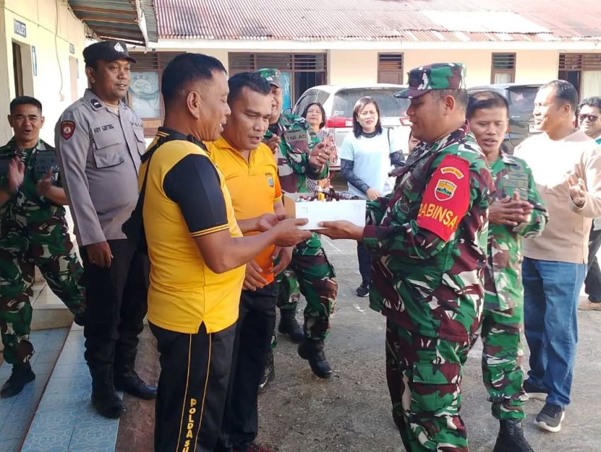 Camat dan Koramil 07/Juhar Pererat Sinergi Bersama Polsek Juhar