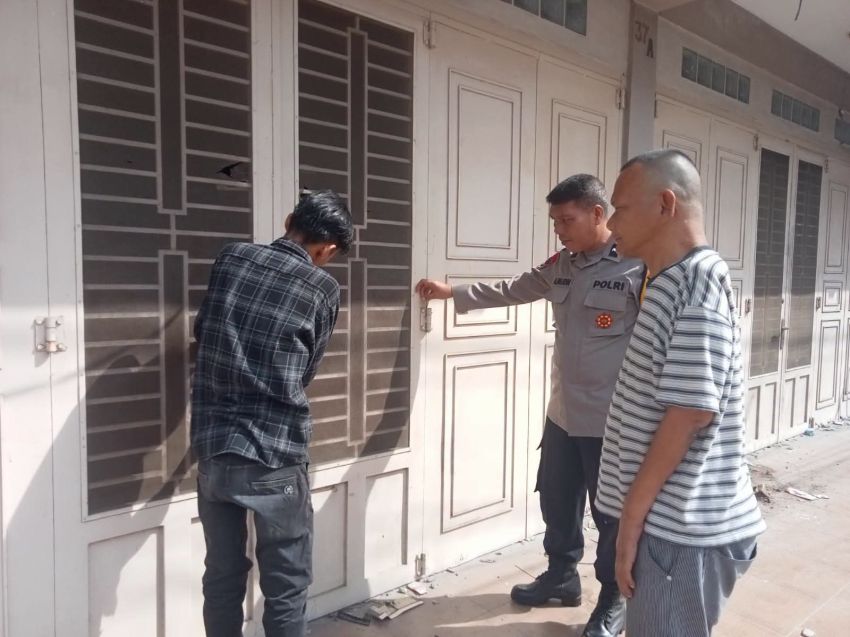 Bhabinkamtibmas Polsek Rambutan Sampaikan Pesan Kamtibmas