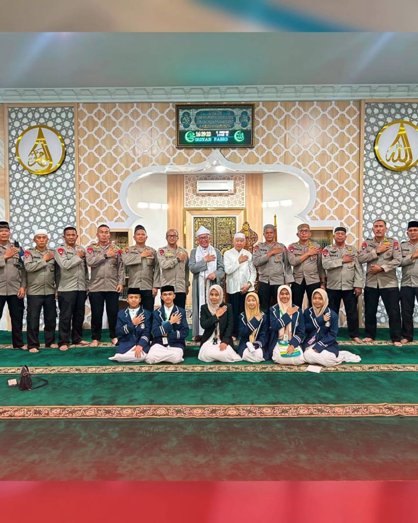 Satuan Brimob Polda Sumut Lepas Tim Safari Dakwah Tahun Baru Hijriah 1448 H