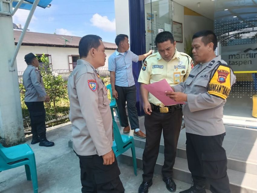 Polres Dairi Sambangi Personel Satpam di Kecamatan Sidikalang