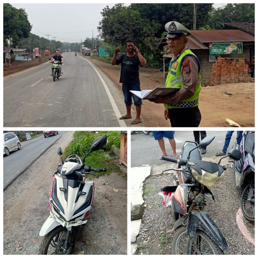 2 Sepeda Motor Tabrakan di Jalinsum Asahan, 2 Pengendara Alami Luka-Luka